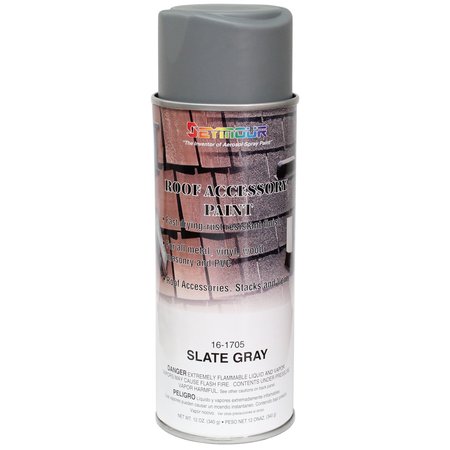 THE BRUSH MAN Slate Gray, 12 PK PAINT-RF-SLG